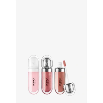 Afbeelding van KIKO Milano Glossy Lip Set, Make upset: 2 hydraterende lipgloss en 1 perfectionerende lippencrème