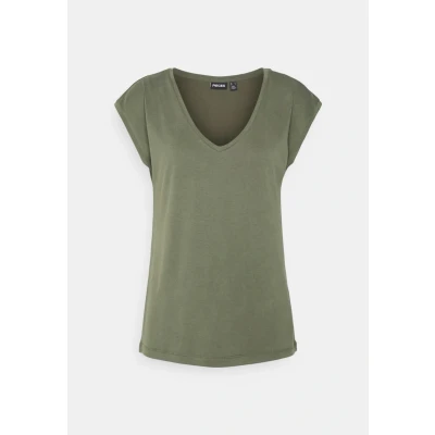 Afbeelding van Pieces Pckamala Tshirt basic, Dames, Maat: XS, Grape leaf