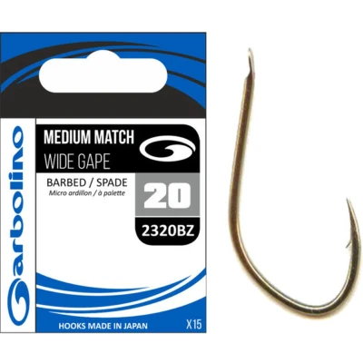 Afbeelding van Garbolino Medium Match Round Bend Barbed Spade (15 pcs) Maat : 20