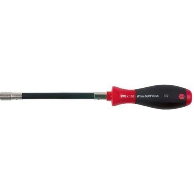 Afbeelding van Wiha Schroevendraaier SoftFinish zeskantdopsleutel met flexibele schacht (01437) 6 mm x 150