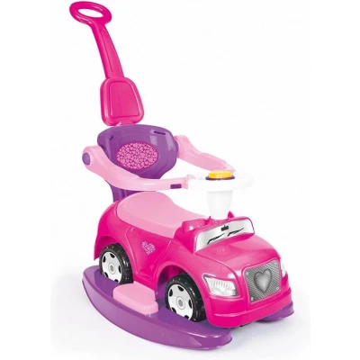 Afbeelding van Dolu Eenhoorn Loopauto met Duwstang Roze