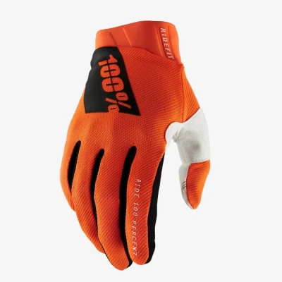Afbeelding van 100% 2021 Ridefit Crosshandschoenen Fluor Oranje maat S