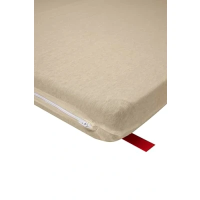 Afbeelding van Meyco Baby Uni campingbed matrashoes sand 60x120cm