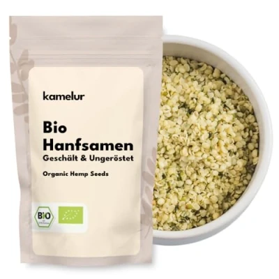 Afbeelding van 1 kg biologische hennepzaden geschild en ongeroosterd zijn ideaal als vulling in granen salades