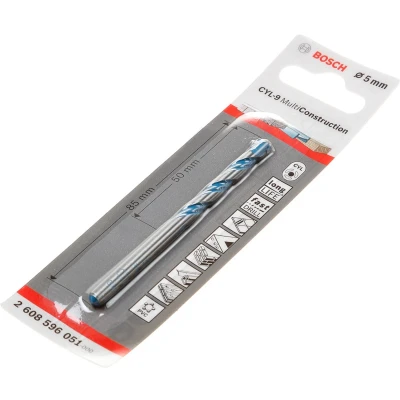 Afbeelding van Bosch Universele boren CYL 9 Multi Construction 5 x 50 85 mm, d 4,5 mm