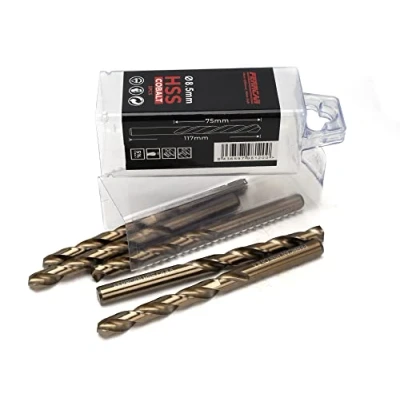 Afbeelding van Ferrcan Boor voor metaal HSS DIN338 M35 kobalt 7 10 mm (pak van 5 stuks) (8,5 mm)
