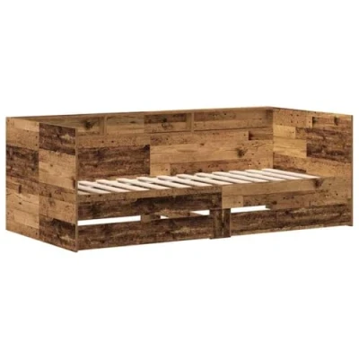 Afbeelding van vidaXL Dagbed Oude hout Gestructureerd 100 x 200 cm Duurzaam