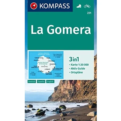 Afbeelding van Kompass Wanderkarten WK231 La Gomera