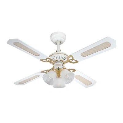 Afbeelding van Westinghouse Princess Trio Plafondventilator, 105 cm, wit/wit