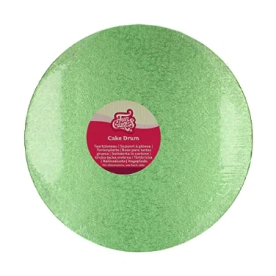 Afbeelding van FunCakes Cake Drum Taartplateau Rond Licht Groen Ø30,5 cm