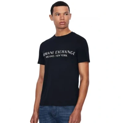 Afbeelding van Armani Exchange Tshirt print, Heren, Maat: Large, Marine