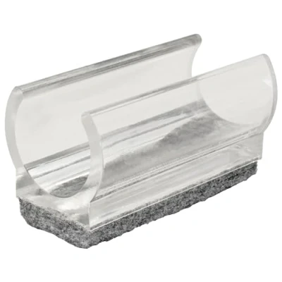 Afbeelding van Wagner 15069399 4 stuks viltglijders voor ronde kunststof buizen transparant 50 x 18/22 19/27 mm 8