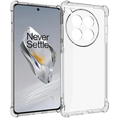 Afbeelding van iMoshion Hoesje Geschikt voor OnePlus 12 Siliconen Shockproof Case Transparant