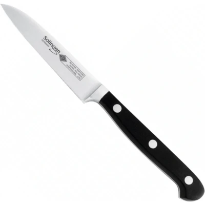 Afbeelding van Eikaso Solingen Schilmes 9 cm Roestvrij Staal Ergonomisch Zwart Handvat
