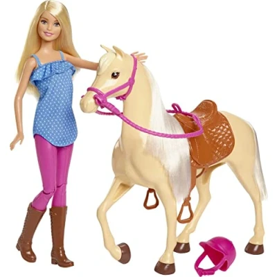 Image de Coffret poupée Barbie avec son cheval