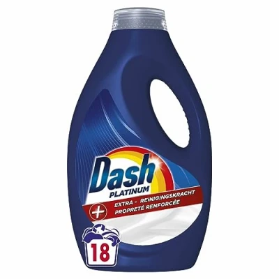Afbeelding van 4x Dash Vloeibaar Wasmiddel Platinum 18 Wasbeurten 810 ml