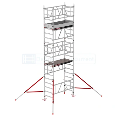 Afbeelding van Eenpersoonssteiger Altrex MiTOWER PLUS L165xB75cm 6.20m werkhoogte Fiber Deck platformen