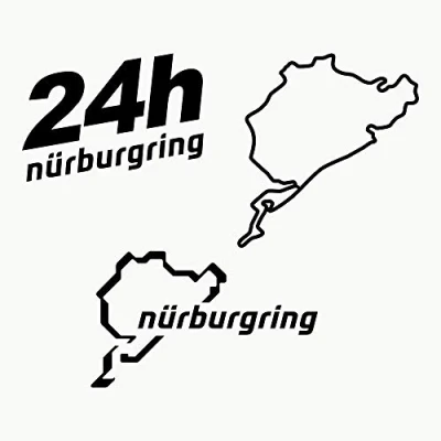 Afbeelding van Autodomy Nurburgring Stickers 3 stuks voor auto of motorfiets (zwart)