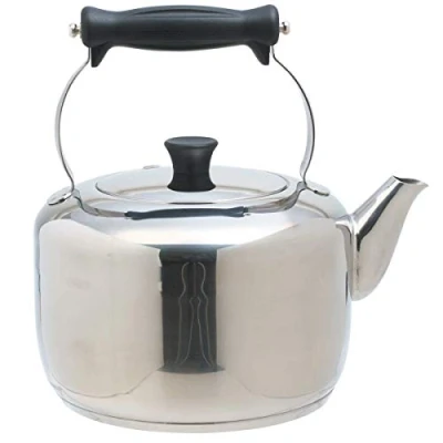 Afbeelding van Masterclass Fluitketel 2 Liter Rvs Zilver/zwart