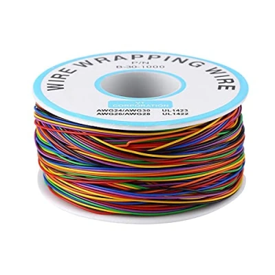 Afbeelding van Akozon Kabelrol, elektrische draad, isolatie, P/N B 30 1000, isolatiekabel, kleurrijk, 8 draden, vertind koper
