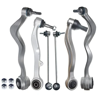 Afbeelding van Frankberg 4 x ophangarmen + 2 koppelingsstang vooras compatibel met 5 serie E60 2.0L 4,8L 2001 2010 Touring E61 2004 vervanging # 31126760181