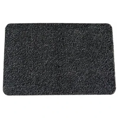 Afbeelding van Hamat Curly Deurmat Black Zwart Tenttapijten &amp; Tegels