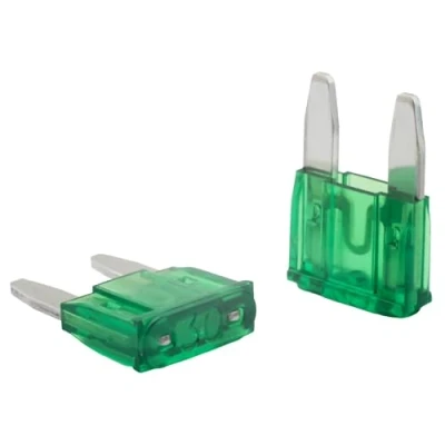Afbeelding van SeKi 5 stuks mini zekeringen, plat, 30 A, groen, 32 V/DC voor boot, aanhanger, vrachtwagen, caravan