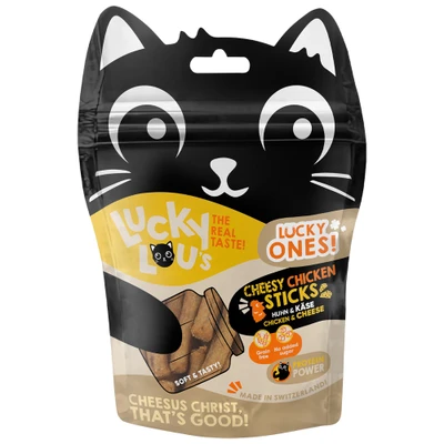 Afbeelding van 50g Lucky Lou Ones Sticks Kaas &amp; Kip Kattensnacks