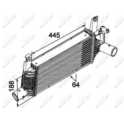 Afbeelding van Intercooler, inlaatluchtkoeler NRF 30527