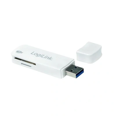 Image de Logilink cr0034 a Lecteur de Carte USB 3.0 en Format Mini avec Couvercle Protection Blanc