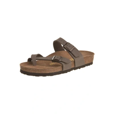 Afbeelding van Birkenstock Mayari Teensandalen, Maat: 40, Mocca Hoogwaardig imitatieleer