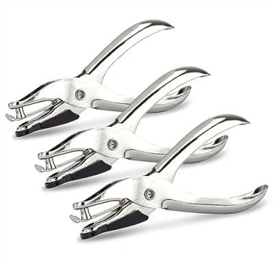 Afbeelding van Rapesco 1739 Business Pack: 3 x perforator 1 gat model 25, capaciteit voor 10 vellen, zilver