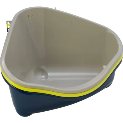 Afbeelding van Moderna plastic knaagdier /kittentoilet met haak warmgrijs Gebr. de Boon