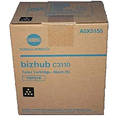 Afbeelding van Konica Minolta A0X5155 (TNP 51K) Toner Zwart