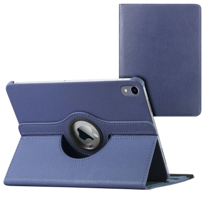 Afbeelding van imoshion Tablet Hoes Geschikt voor iPad Mini 7 (2024) / 6 (2021) 360 Draaibare Bookcase Donkerblauw /Donkerblauw