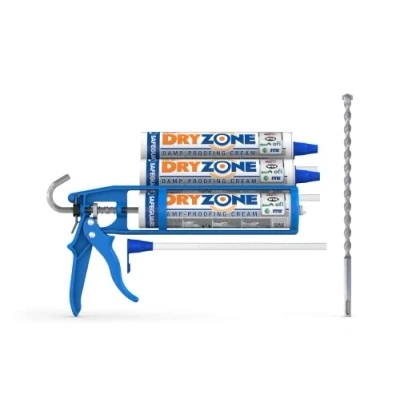 Afbeelding van Dryzone Haarbehandeling set 3 x 310 ml tot 20 jaar bescherming injectie afdichting barrière muren anti opstijging van de haren