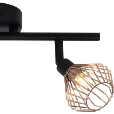 Afbeelding van Brilliant DALMA Plafondlamp Koper;Zwart
