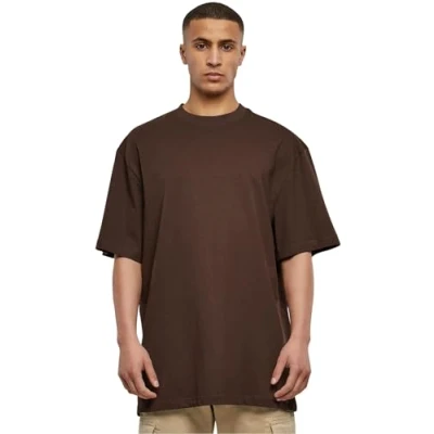 Afbeelding van Urban Classics Basic Lang T shirt voor heren met ronde hals (pak van 1), Bruin