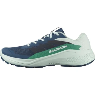 Afbeelding van Salomon Alphaglide Trail hardloopschoenen, Heren, Maat: 42 2/3, Poseidon/bay/parakeet Textiel/ synthetisch
