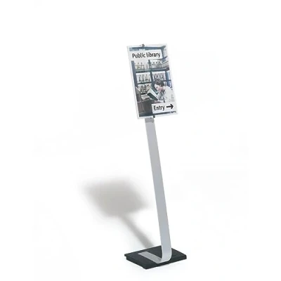 Afbeelding van Durable 481923 Vloerstatief Zilver (b x h d) 302 1250 280 mm DIN A3 staand, liggend