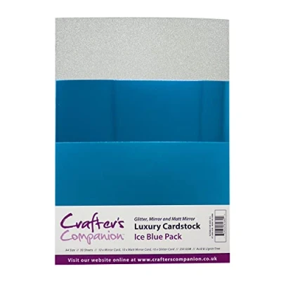 Afbeelding van Crafter&#039;s Companion Luxury Cardstock Ice Blue Pack A4