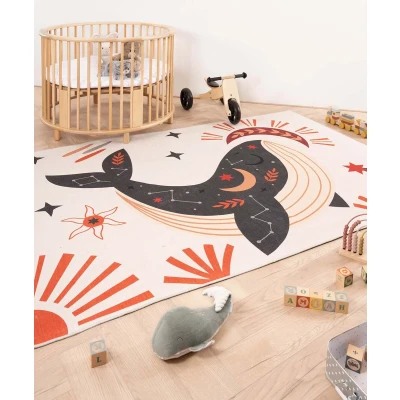 Afbeelding van Kinderkleed Walvis Happy Dreams Multicolor 120x170 Cm