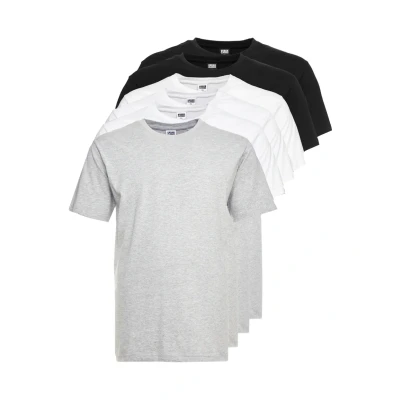 Afbeelding van Urban Classics 6 PACK Tshirt basic, Heren, Maat: 4XL, White/white/white/black/black/grey