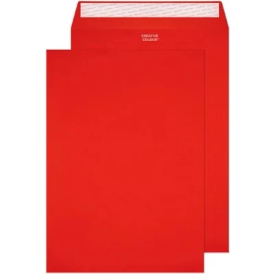 Afbeelding van Blake Creative Colour 63406P C4 zelfklevende enveloppen, 120 g/m², 229 x 324 mm, 10 stuks, rood
