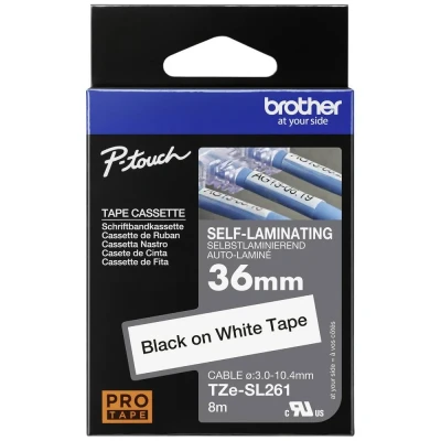 Afbeelding van Brother TZe SL261 Tape Zwart op wit