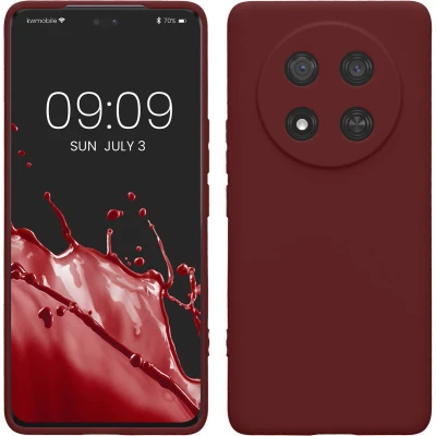 Afbeelding van kwmobile telefoonhoesje geschikt voor HONOR Magic7 Lite Hoesje smartphone Precisie camera uitsnede In bordeaux violet