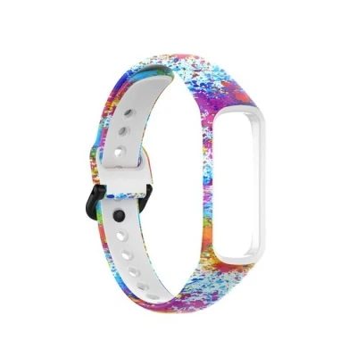 Afbeelding van Siliconen band met print Verfprint Samsung Galaxy Watch Fit 2