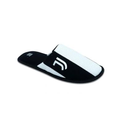 Afbeelding van Juve pantoffels, officieel product, nieuw logo, Wit, Zwart