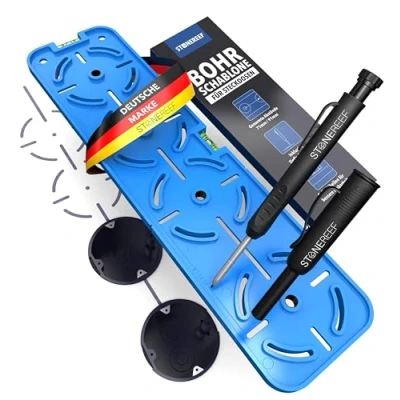Afbeelding van STONE REEF Boorsjabloon voor stopcontacten [met diepe gatmarkers] Perfect gipsplaten, holle dozen en inbouwdozen, waterpas, kroonsjabloon