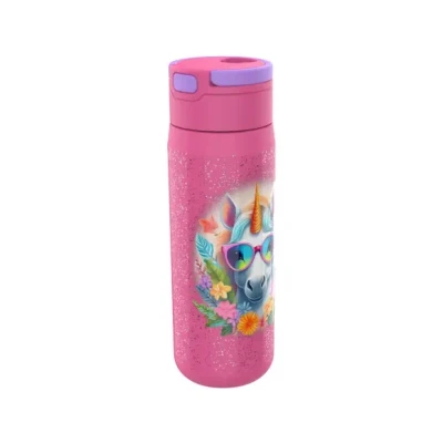 Afbeelding van Lunch buddies waterfles Unicorn Flower RVS 600ML